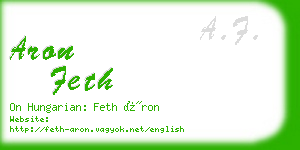 aron feth business card